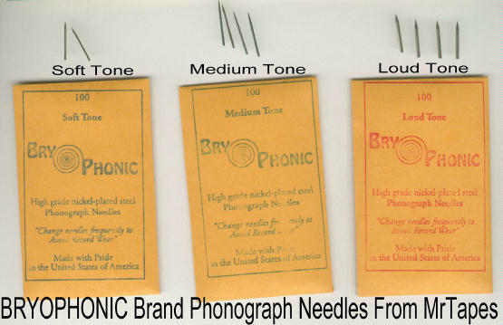 300 New Loud, Medium & Soft Tone Steel Phonograph Needles Victrola Bry-o-phonic