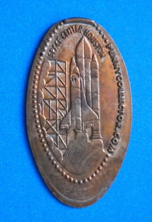 Space Center Houston Elongated Penny Texas Usa Cent Rocket Launch Souvenir Coin