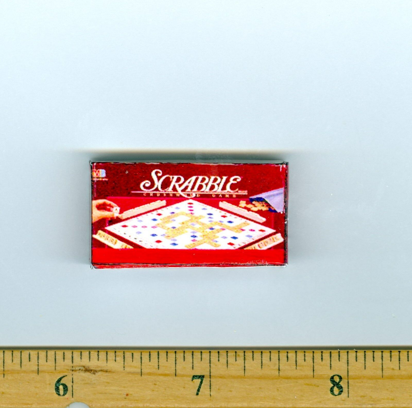 Dollhouse Miniature Size Board Game Scrabble  Box