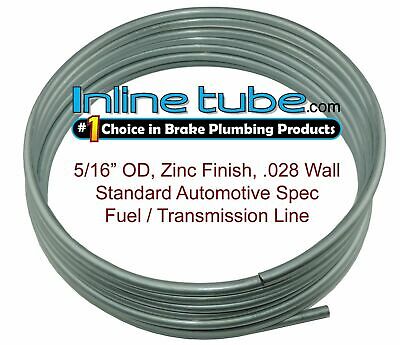 Oe Zinc Automotive Steel Brake Fuel Transmission Line Tubing 5/16" Od Coil Roll