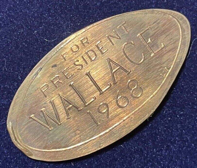 Wallace For President - Ii, Wag-60, On 1968d Lincoln Cent, Limited Roll